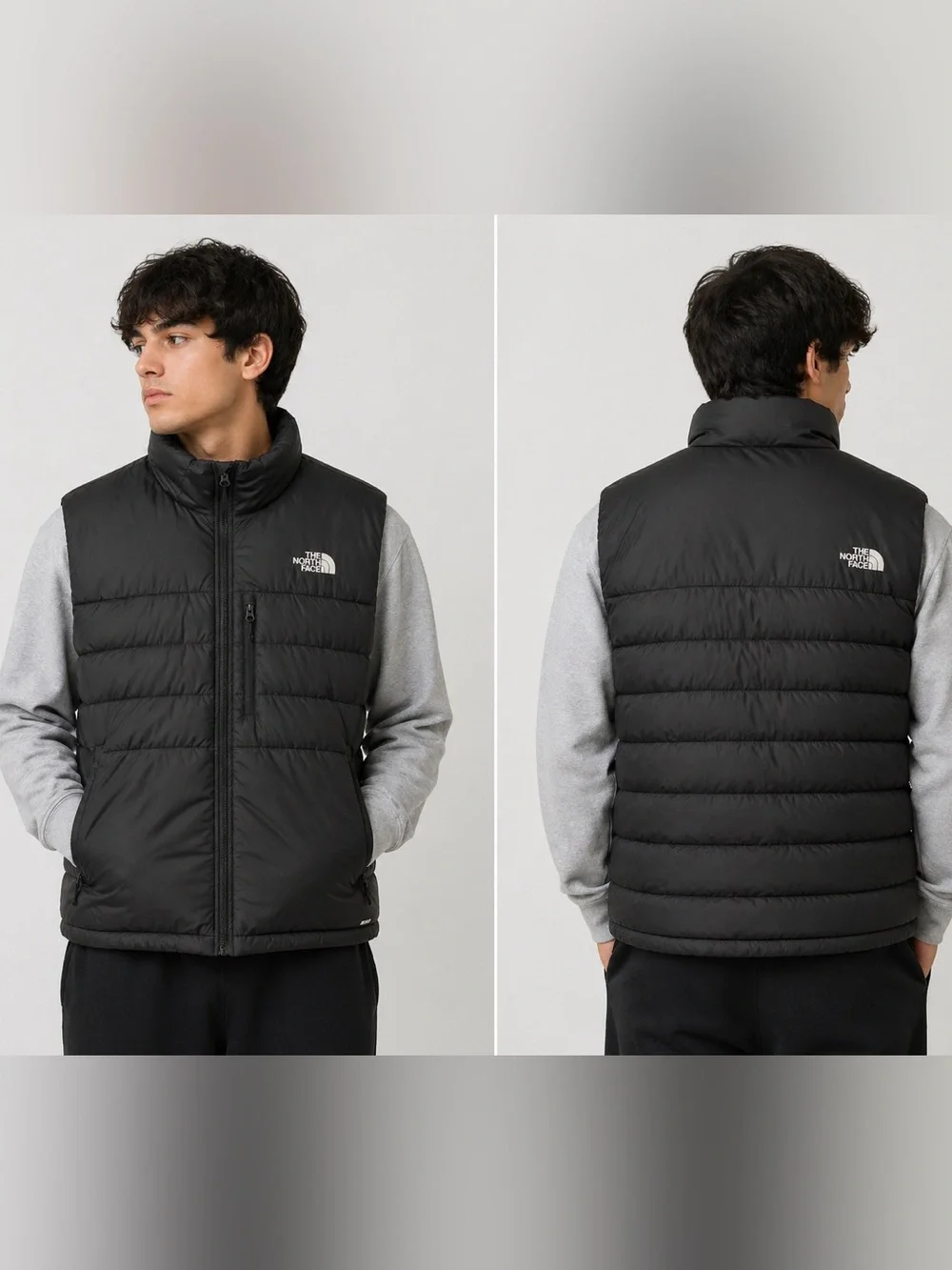 The North Face Black Quilted‎ Puffer Vest for Men